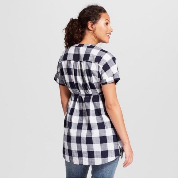 Isabel Maternity plaid shirt - Picture 4 of 4